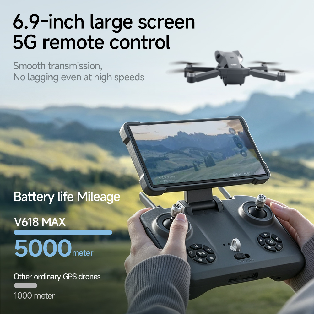 V618 MAX GPS Foldable Drone 6. - огляд і ціна Drone Camera Professional