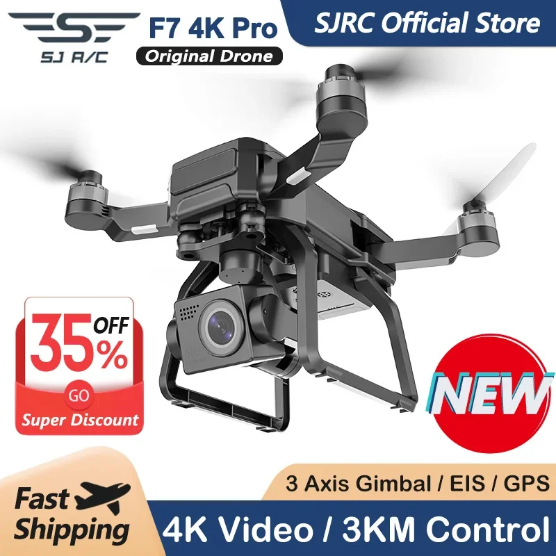 SJRC F7 4K PRO Camera Drone GP - огляд і ціна Drone Camera 4K