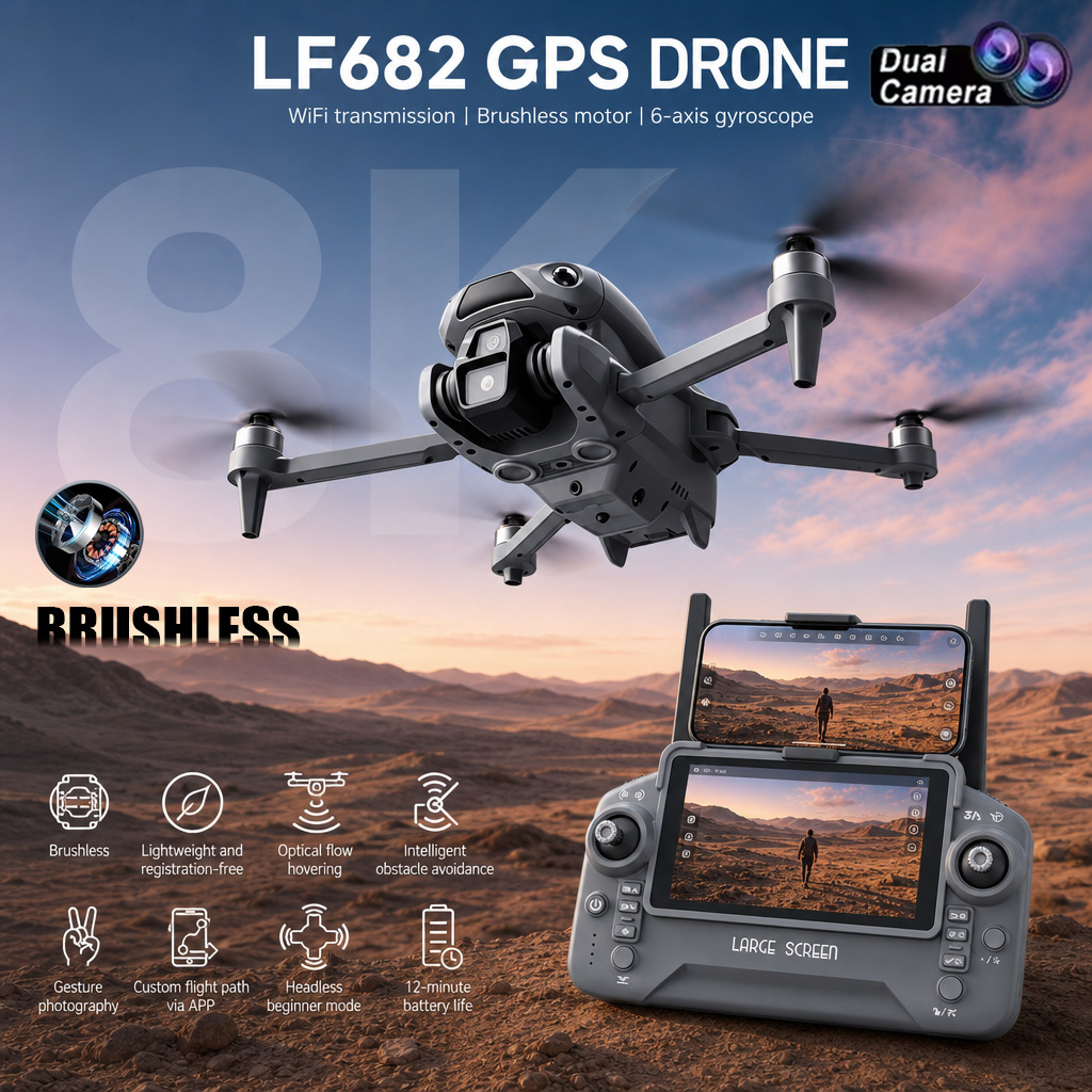 New LF682 Drone 8K Dual Camera - огляд і ціна Drone Camera Professional