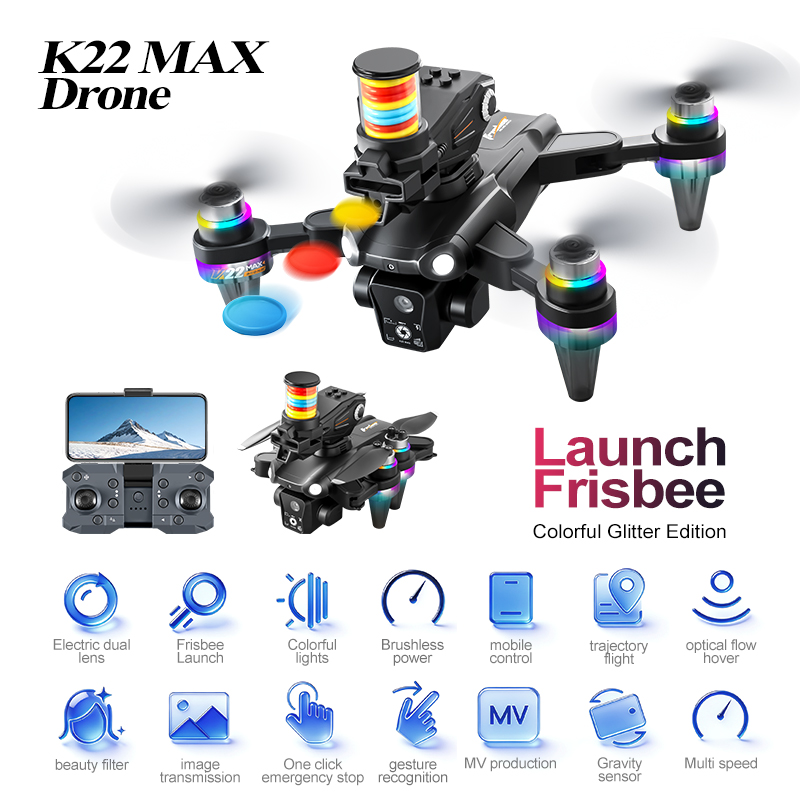 JCMO K22 MAX Frisbee Launch Dr - огляд і ціна Drone Camera 4K